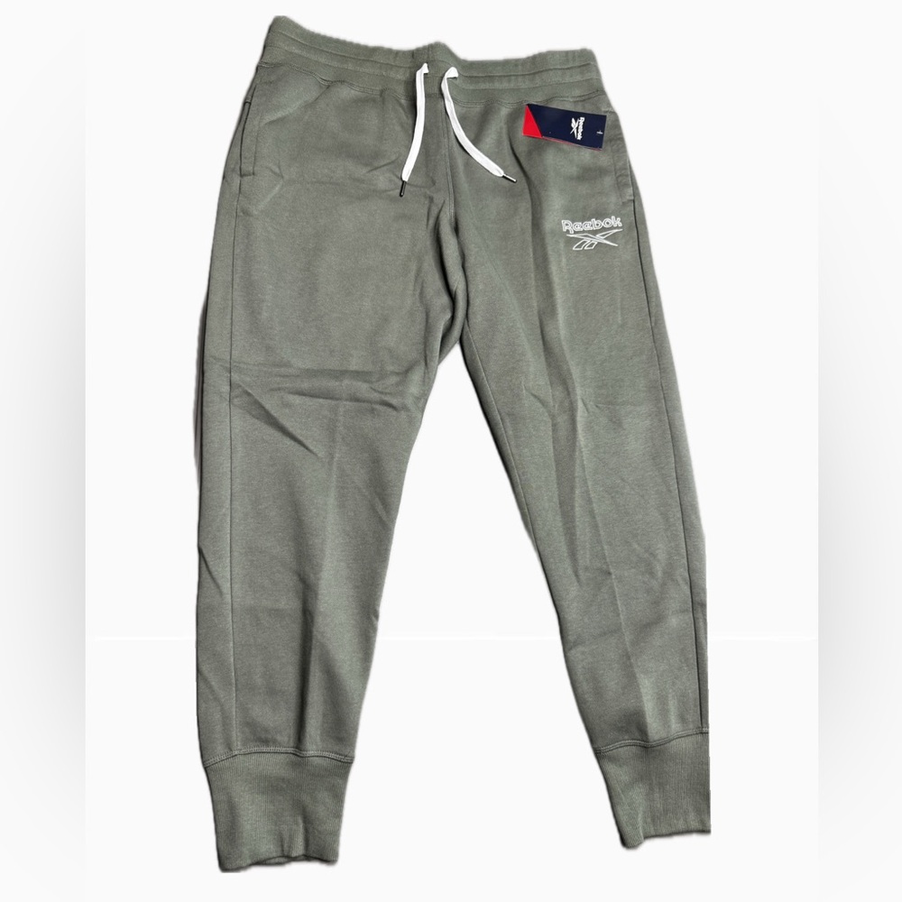 Reebok Olive Green Slim Classic Joggers